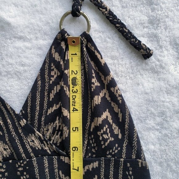 LASCANA Boho Halter Dress Style X29472  Black/Cream Size XS - Picture 10 of 12